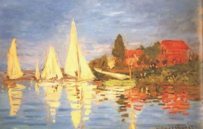 Monet - Regatta at Argenteuil MOC003 ... Image Loading
